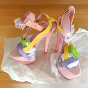 Y.R.U yru X high heels Pastel